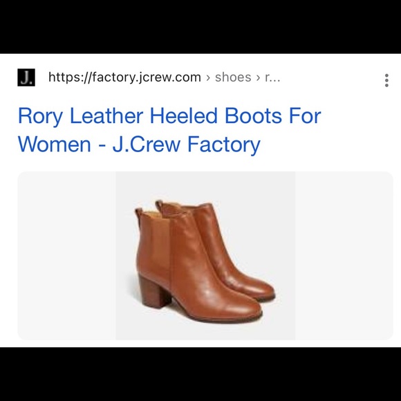 K Crew Rory leather heeled boots, size 8 - Picture 6 of 6